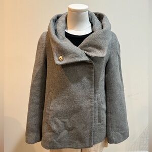 Zara Basic Black and Gray Outerwear